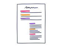 illustration CV pour ATS - Emilie Giraudet - Senior Product Designer